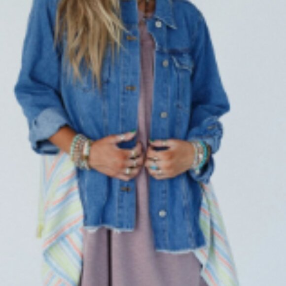 J.NNA Turning Tables Denim Jacket (size: M) - NWOT - Picture 3 of 9